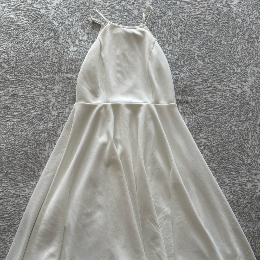 Lulu's Halter White Dress